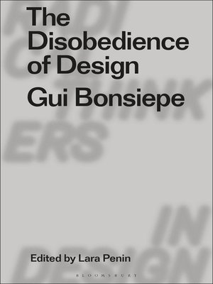 cover image of The Disobedience of Design